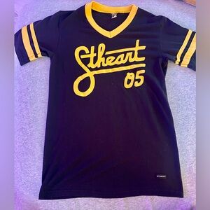 Stheart shirt black & yellow ringer M RARE